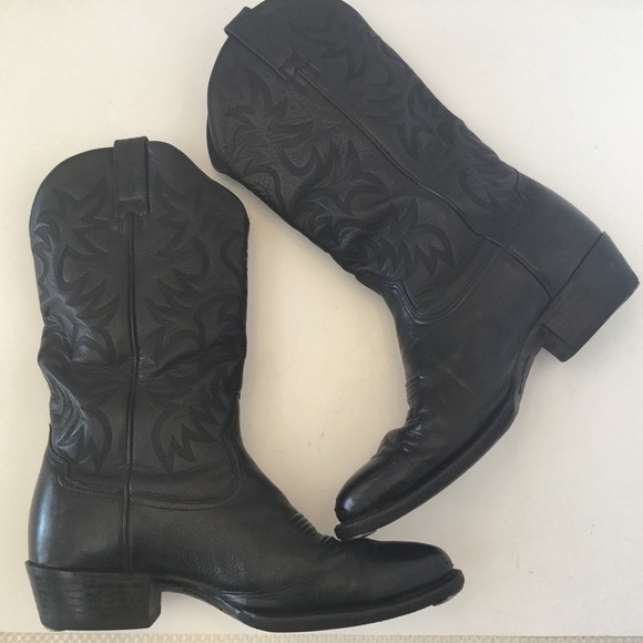 Ariat Black Heritage R Toe Western Boot Sz 12EE B#16/10 - Picture 4 of 8